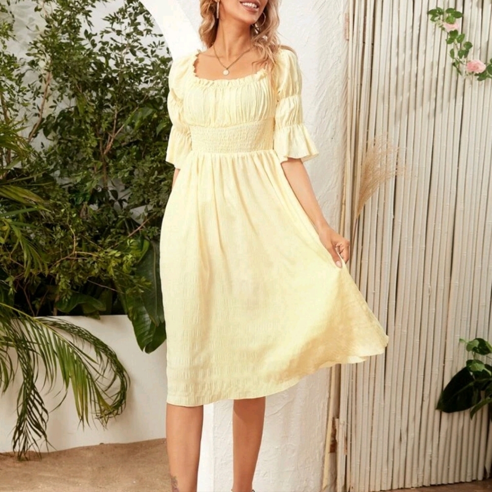 Belle bell sleeve dress